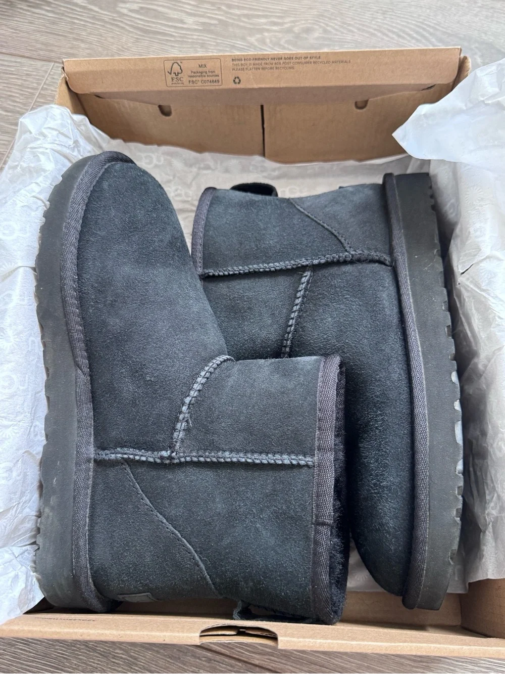 UGG classic mini 2 black size 7